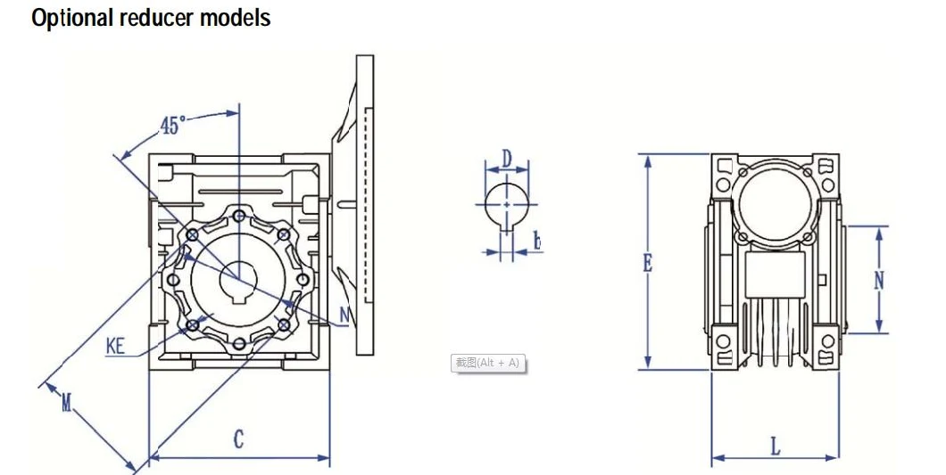 DC High Speed Curtain Roller Shutter Tubular Central Motor